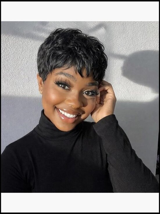 Pixie Cut Wig Human Hair Glueless Ready to Go Full Machine Wig Beginner main image 6